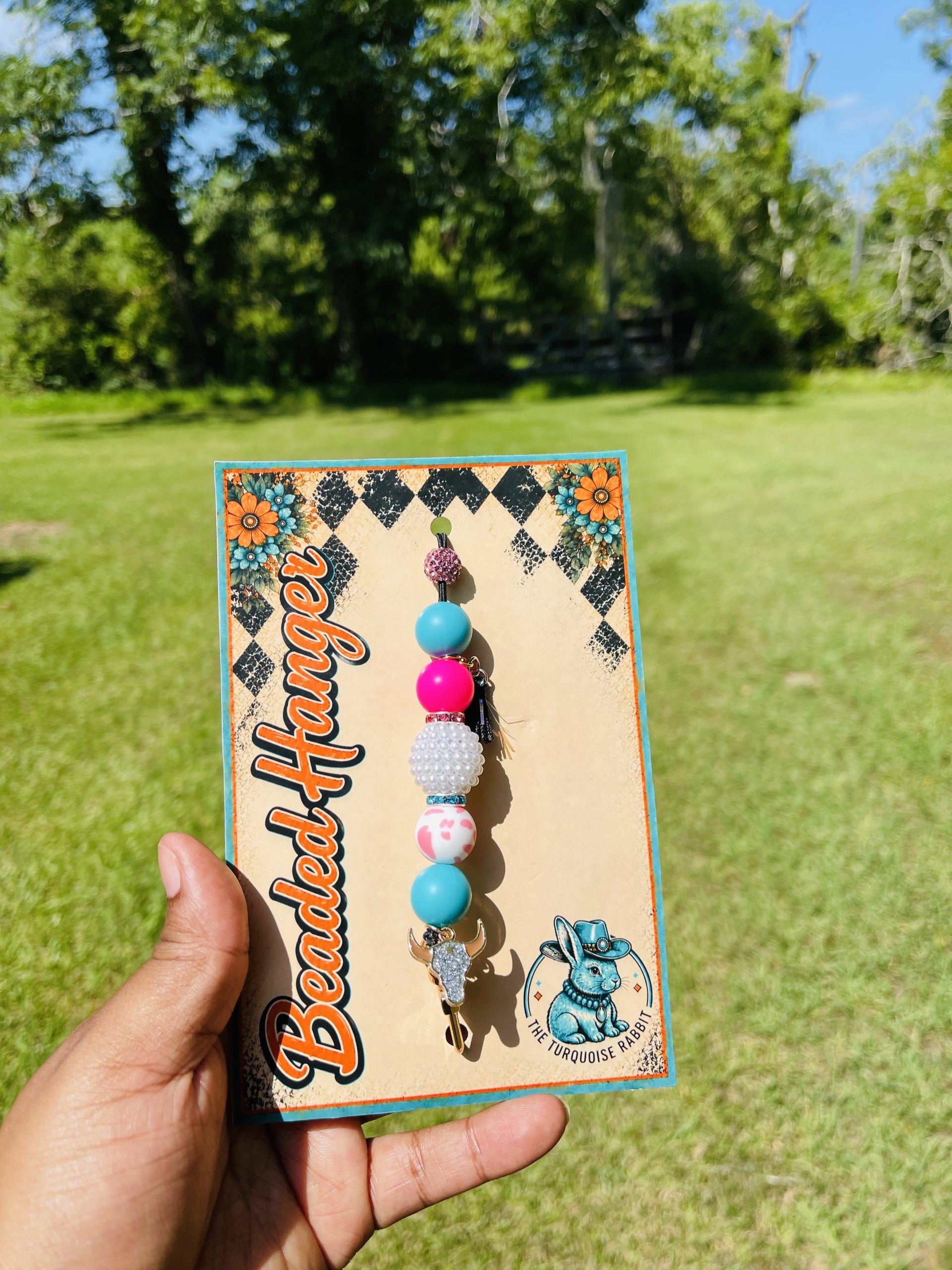 Beaded Hanger - Skull