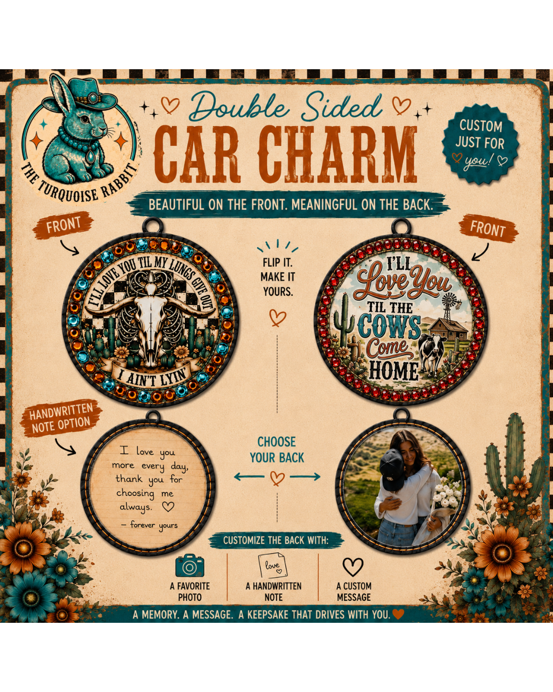 3.5" Car Charm Accessory