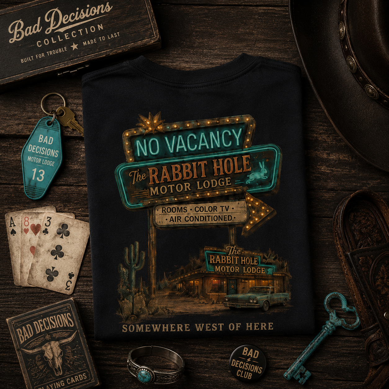 No Vacancy Tee - Rabbit Hole Motor Lodge