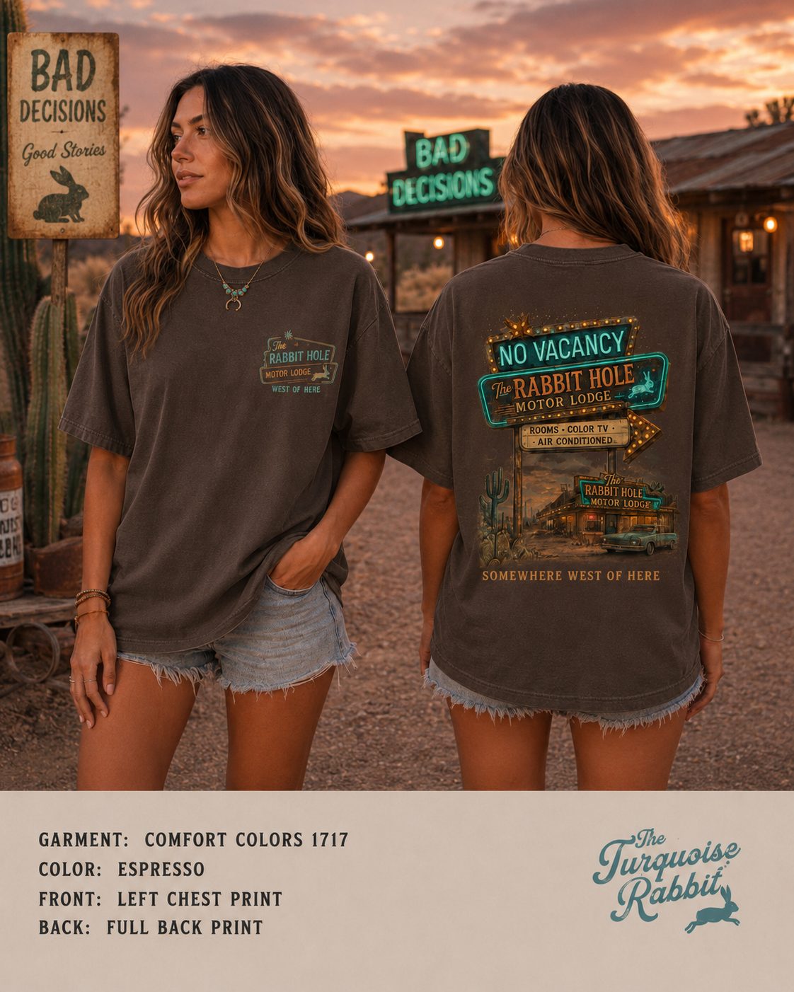 No Vacancy Tee - Rabbit Hole Motor Lodge