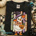 Little Witch Duck Vintage Wash Halloween Tee